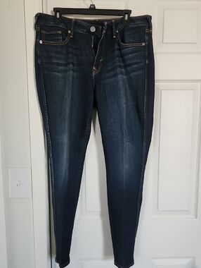 True Religion Women's Dark Indigo Skinny Jeans
